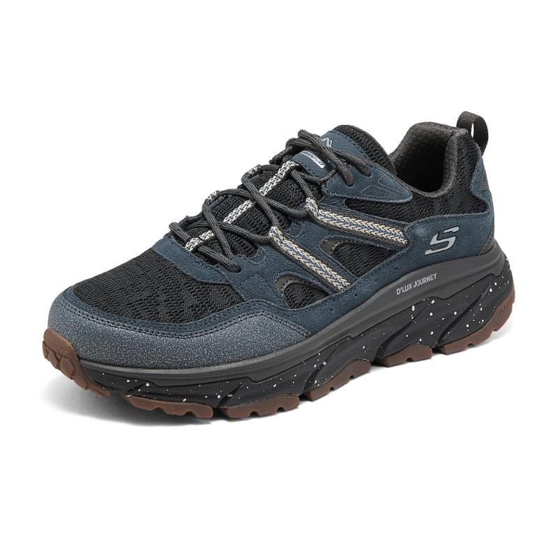 Skechers D'LUX JOURNEY Men Synthetic Leather Outdoor Shoes Navy Blue 237417-NVMT