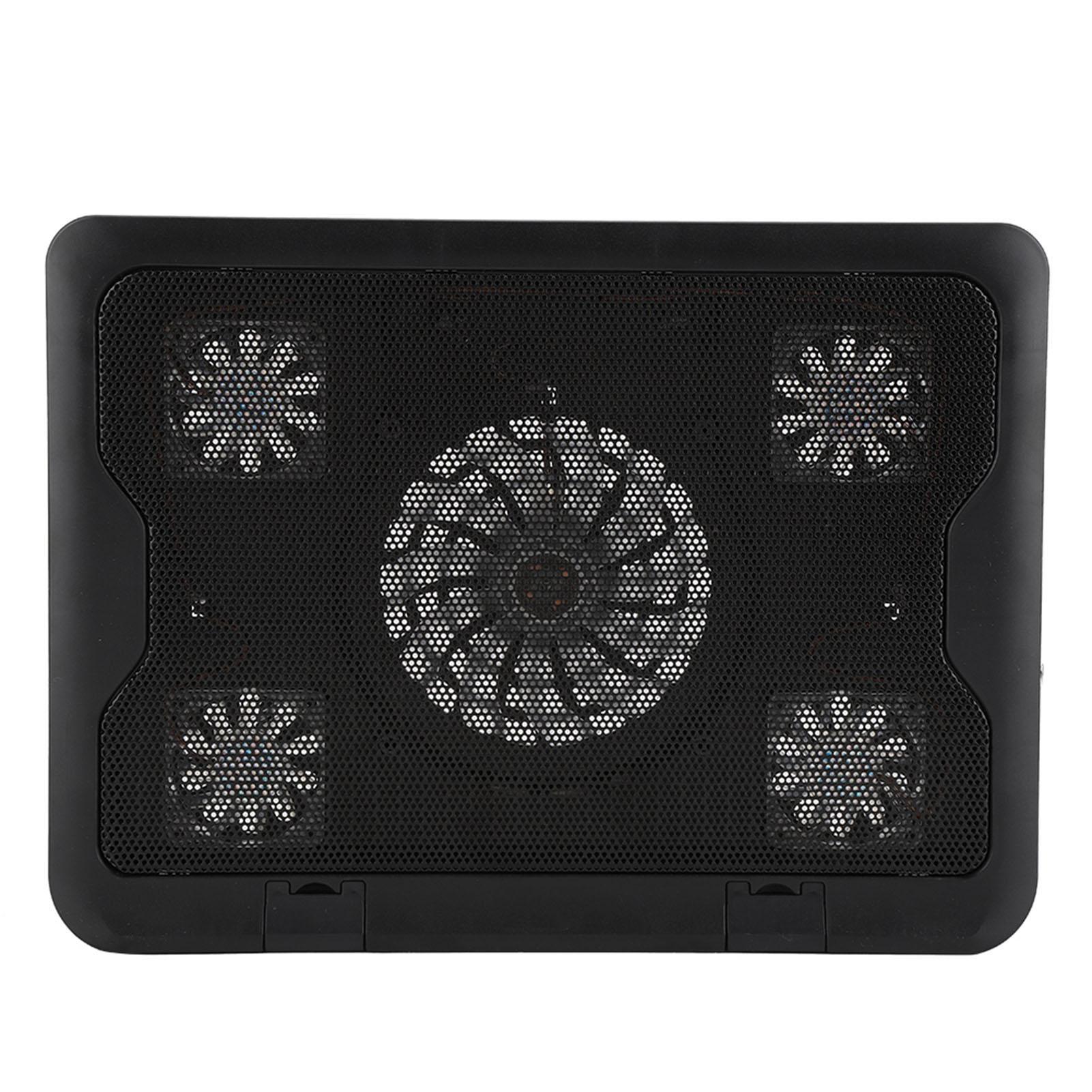 

Портативная ультратонкая бесшумная охлаждающая подставка для ноутбука, питание от USB, бесшумная, с 5 вентиляторами, LED