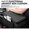 WZP Car Center Console Cover, Leather Arm Rest Cover with 2 Storage Bag, Console Cover for Car Storage Box Protector, Universal for Sedan SUV Truck