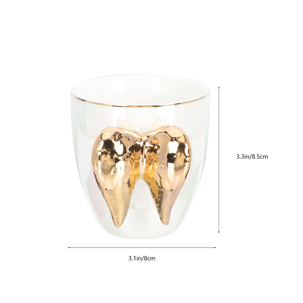 Ceramic Coffee Cup Wings Design Mug for Hot Chocolate Tea Juice Drink Home Office Bakery Cafe Use Daily Drinkware