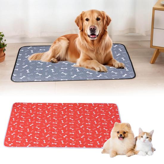 Waschbare Haustier-Pinkelunterlage für Hunde Wiederverwendbare Rutschfeste Welpen-Stubenreinheitsunterlage Superabsorbierende Auslaufsichere Haustierunterlage für Boden Welpenlaufstall Box Wurfkiste