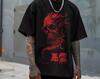 Oversized Japanese Skull Streetwear T-Shirt | Trendy Urban Fashion | Unique Skull Graphic Tee | Edgy Street Style | Unisex Harajuku Wear