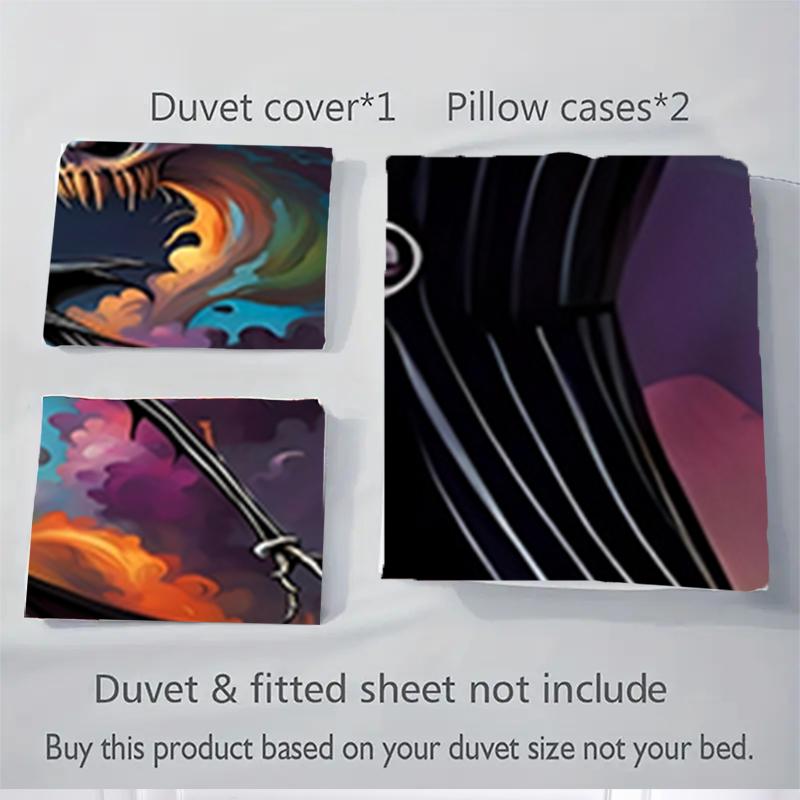 3Pcs Jack Skellington'S Halloween Adventure Bedding Sets For All Sizes New 3D Printed Bed Cover Comforter Duvet Cover Pillowcase Bedroom Decoration