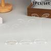 3Pcs/set Clear Acrylic Earring Display Stand Transparent Stud Dangle Earrings Display Rack For Jewelry Showcase Organizer Holder