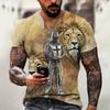 Mens Loose Fit Short Sleeve Crew Neck T-Shirt Streetwear Letter Print Casual Tee