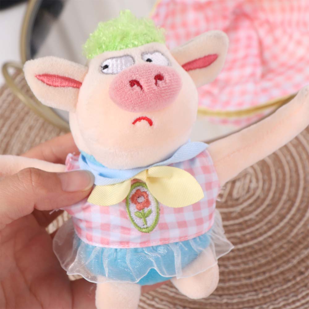 Cartoon Design Cotton Doll Rompers For 10CM Doll Mini Doll Clothes Plush Doll Outfit Role Play