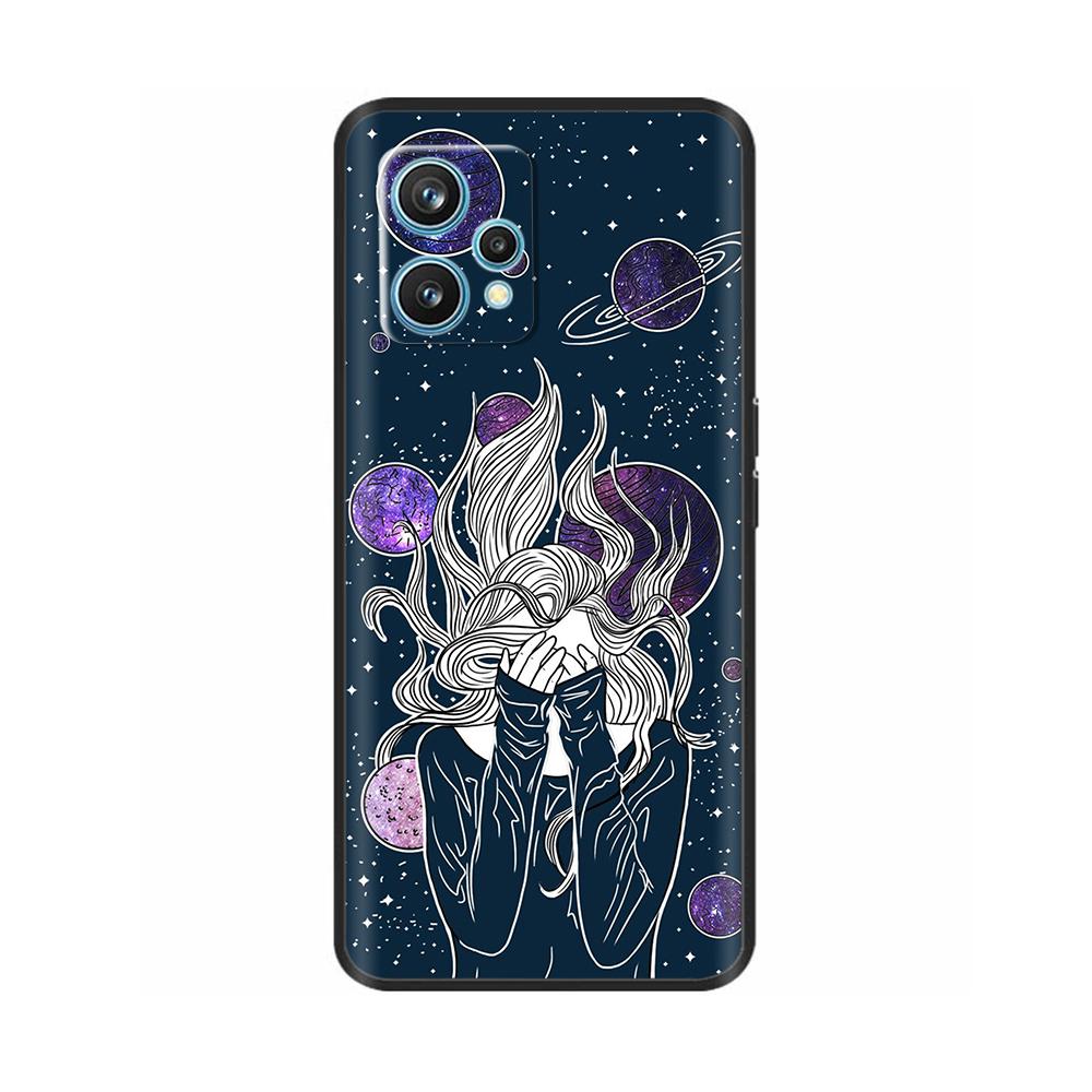 For Realme 9 Case Cover Lovely Plants Cartoon Cases for OPPO Realme 9 4G RMX3521 Realme9 Phone Case Soft Silicone fundas coque