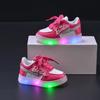 Girls' Letter-light Board Shoes Spring Soft-soled Sneakers for Kids Boys' Casual Light Shoes