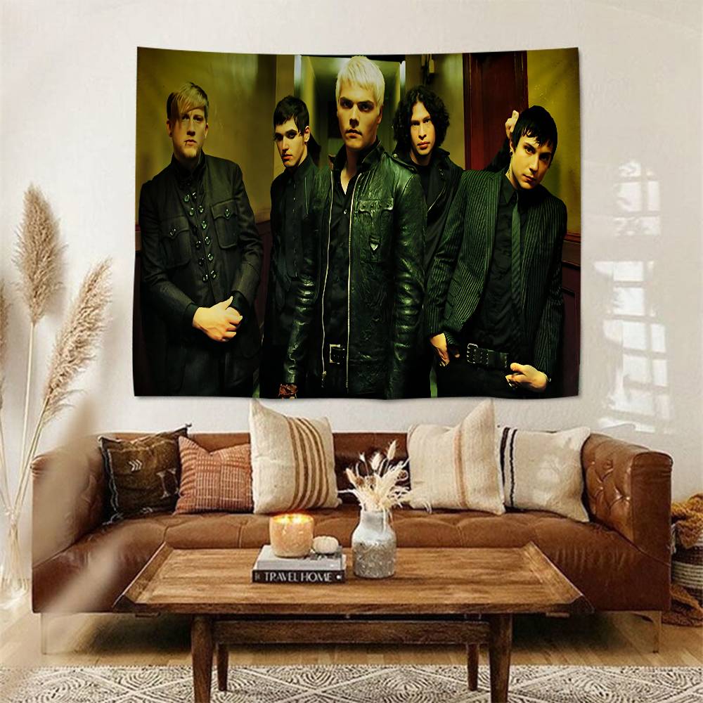 Rock Band MMy CChemical RRomance Hippie Wall Hanging Tapestries Bohemian Wall Tapestries Mandala INS Home Decor