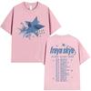 T-shirt da uomo Streetwear Oversize Freya Skye T-shirt Grafica Descendants World War Z Tour T-shirt Cotone Streetwear Descendants Maglietta da Concerto