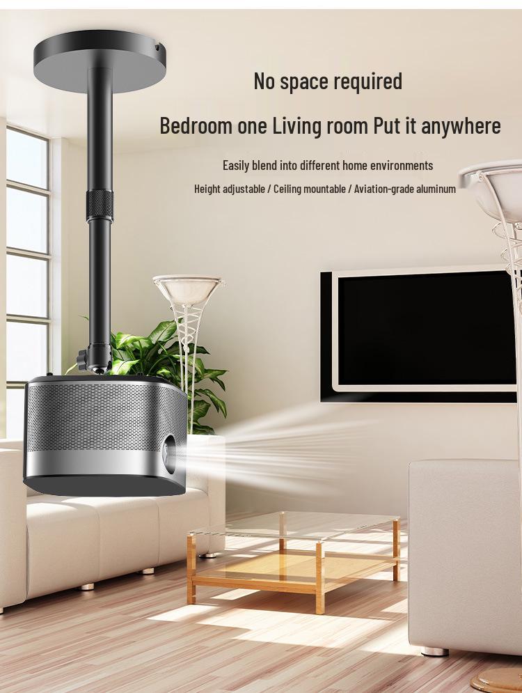 Universal Adjustable Aluminum Projector Ceiling/Wall Mount with Telescopic Arm and Ball Head