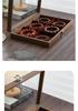Wenge Wood Dustproof Jewelry Box with Lid for Bracelets and Accessories