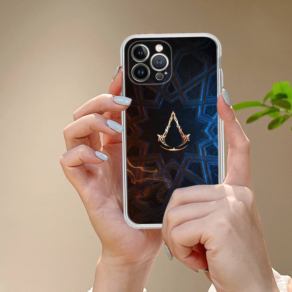A-Assassin S-Creed Gaming Transparent TPU Phone Case For IPhone 17 11 12 13 14 15 16 Pro Max 16 Plus Cover