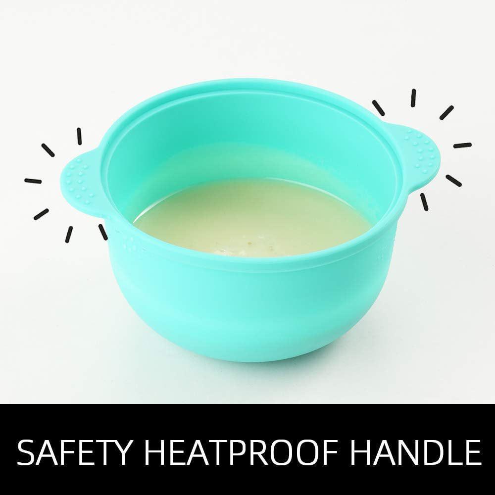 Silicone Folding Mask Bowl - Multi-functional Non-stick Wax Bean Bowl for Hair Removal