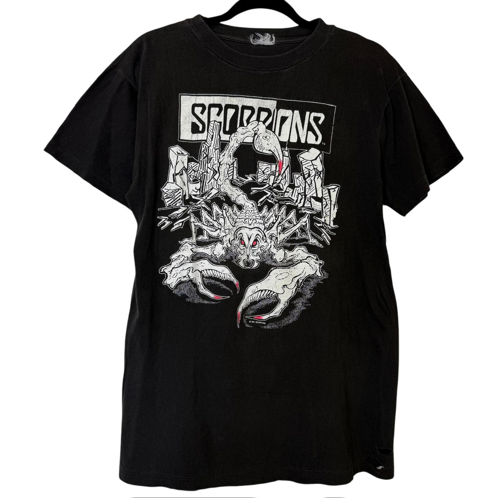 1991 Scorpions Tour T shirt Sz M (B429) L