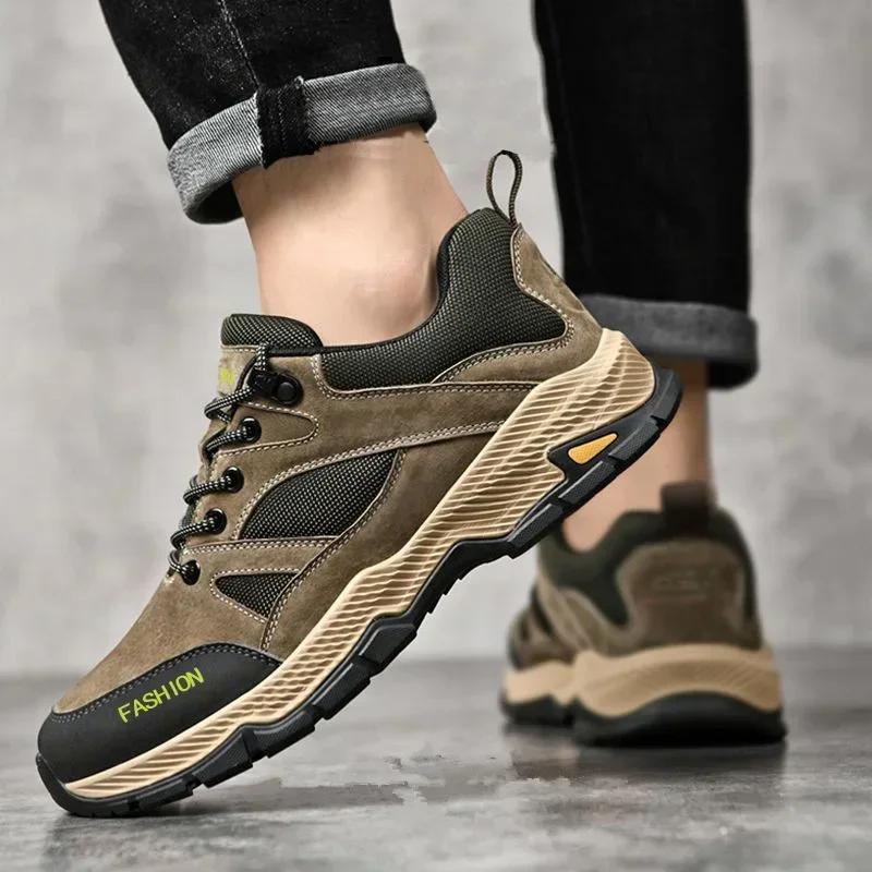 Men Work Sneakers Casual Shoes Men Autumn Outdoor Sports Hiking Shoes Breathable Shoe Male Sports Tenis Shoes Zapatillas Hombre