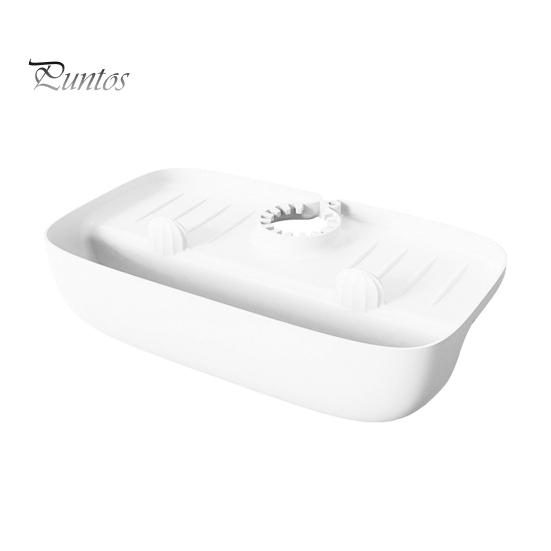 

Коврик для поддона для сбора капель с держателем для губки, универсальный, простая установка, коврик для защиты от брызг кухонной раковины белый