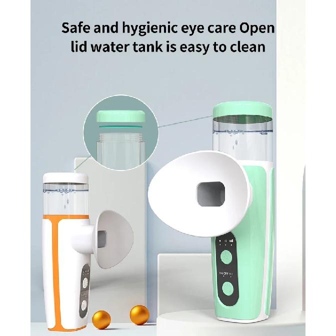 Eye Steamer for Dry Eye - Portable Heated USB Nano Eye Mist Sprayer with Warm Compress for Dry Eyes & Stye Relief