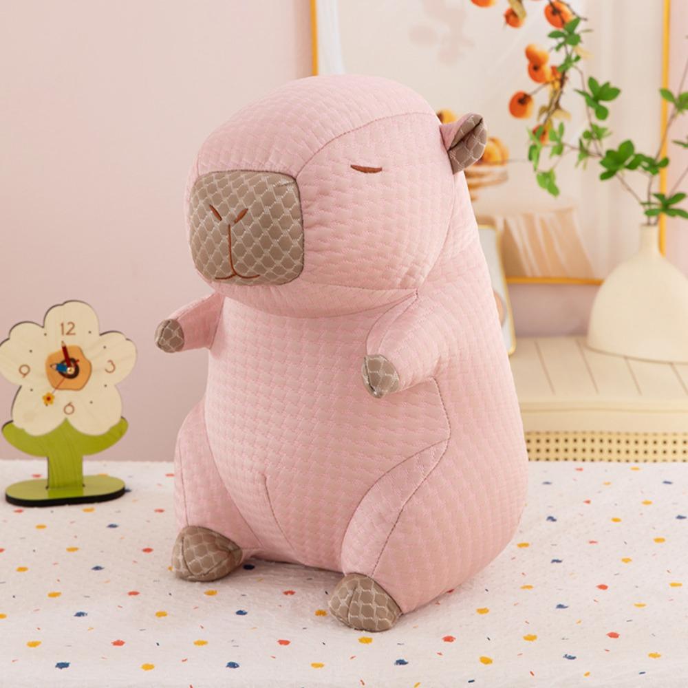 

Мягкая игрушка капибара Ice Silk Cool Surface Cool Beans Capybara Doll Capybara Plush Pillow Kids розовый