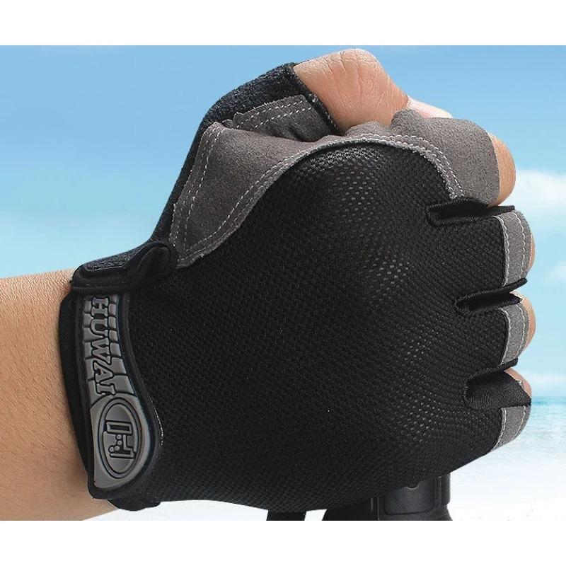 Fingerless Sports Fitness Gym Training Gloves for Men Women Cycling Gloves Motorcycle Mtb Anti-slip Gloves Bicycle Accessories