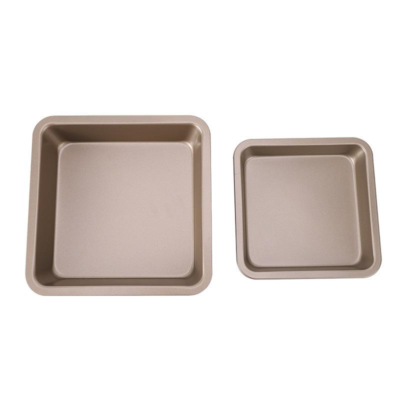 6/8 tum Fyrkantig Bakplåt Non-Stick Kolstål Rostbrödskaka Bröd Baguette Ugn Bakverk Paj Pizza Kakform Bakform