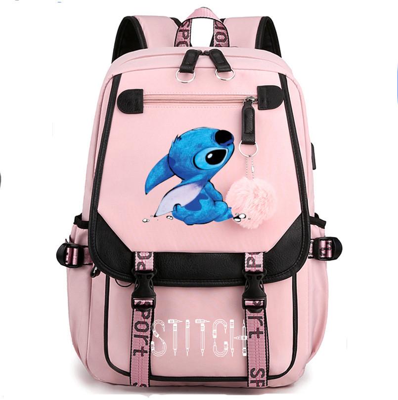 Fashionable Color Blocked Stitch Pattern Student Large Capacity Backpack For Travel And School Use