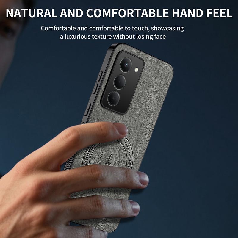 For Xiaomi Redmi 15 Case Luxury PU Leather Skin Magnetic Magsafe Protective Back Cover For Xiaomi Redmi 15 5G Phone Shell