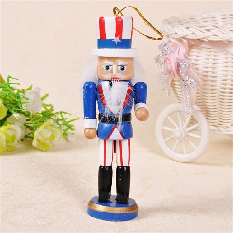 Creative Christmas Wood Nutcrackers Soldier Ornament  New Year Birthday Wedding