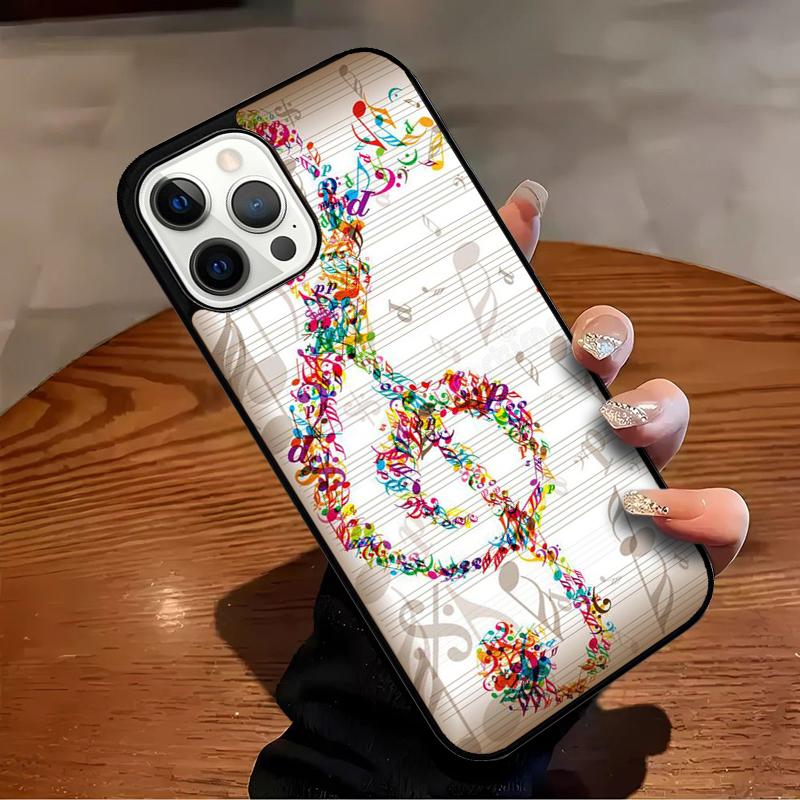 Music Note Musical Treble Clef Phone Case For iPhone 17 Air 16 15 14 13 12 11 Pro Max Max Plus Bumper Case Cover