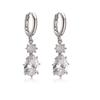 Aogu European & American Trendy Zircon Geometric Dangle Earrings for Women - High-end, Versatile Luxury Ear Accessories.