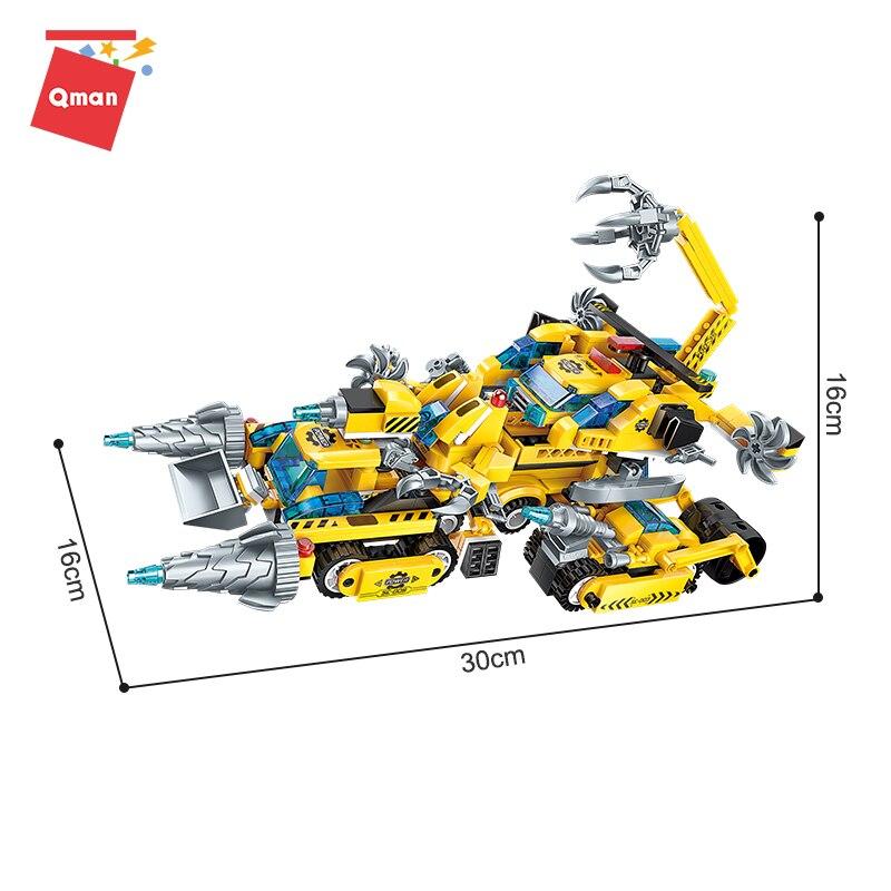 1408 Educational Intelligent Toy Fighter Weapons Aircraft Aquipment 8 In 1 Building Blocks Children's Present