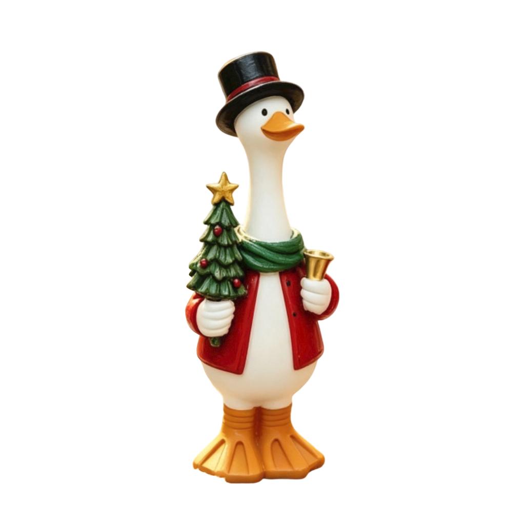 Cute Christmas Figurine, Desktop Ornament for Home Holiday Decoration