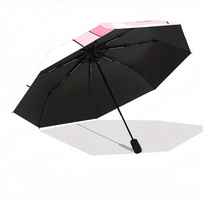 1pc Sanrio Cherry Cake Cinnamoroll Cartoon Umbrella, Portable 3-Fold Compact Umbrella, Suitable for Camping, Hiking and Travel, Ideal Easter Birthday