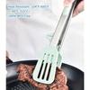 3pcs Stainless Steel Tongs with Silicone Tips Ideal for Grilling,Cooking,and Serving Meat,Pasta, and Salads Green Kitchen Tongs with Ergonomic Handles