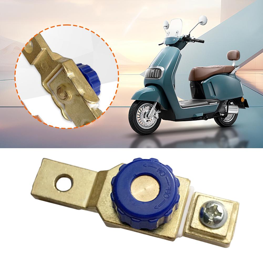 Motorcycle Battery Cut Off Terminal Anti-Leakage Disconnect Zinc Alloy Battery For Car Boat Marine RV Blue S5J9