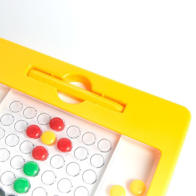 Colorful Magnet Beads Fine Motor Training Jigsaw Game Earlying Educational Toys For Children Diy Kid Magnetic Drawing Board