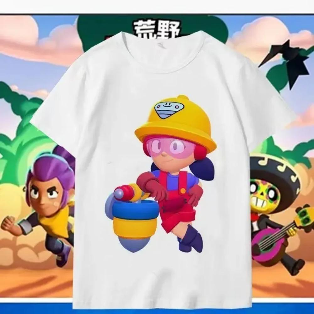 New Summer Short Sleeve Funny Game Print Children Teen T Shirt Leon Spike Kid Clothes Cosplay Costume Casual Baby Tee Top