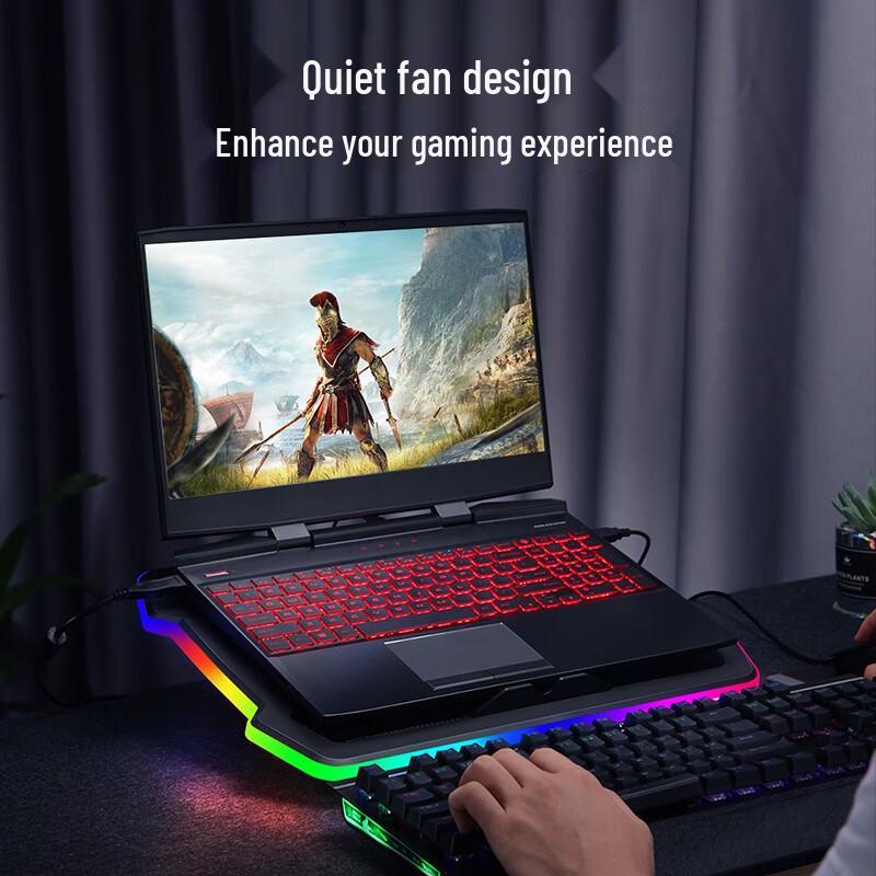 Llano Gaming Laptop Kühlständer mit verstellbarer Höhe und Lüftergeschwindigkeit