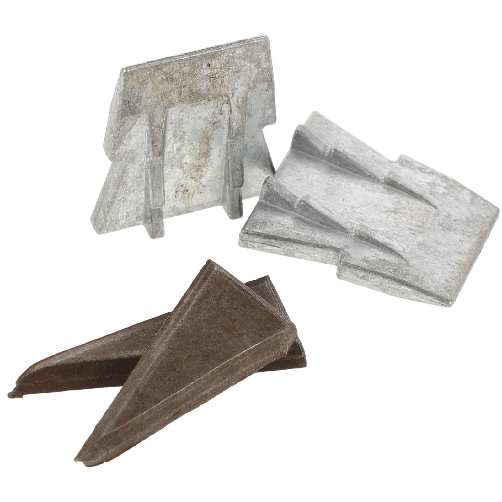 

4 Pcs Install Reinforced Wedges Hammer Replacement Handle Splitting Cone Shaped Tool Metal Supplies срібний