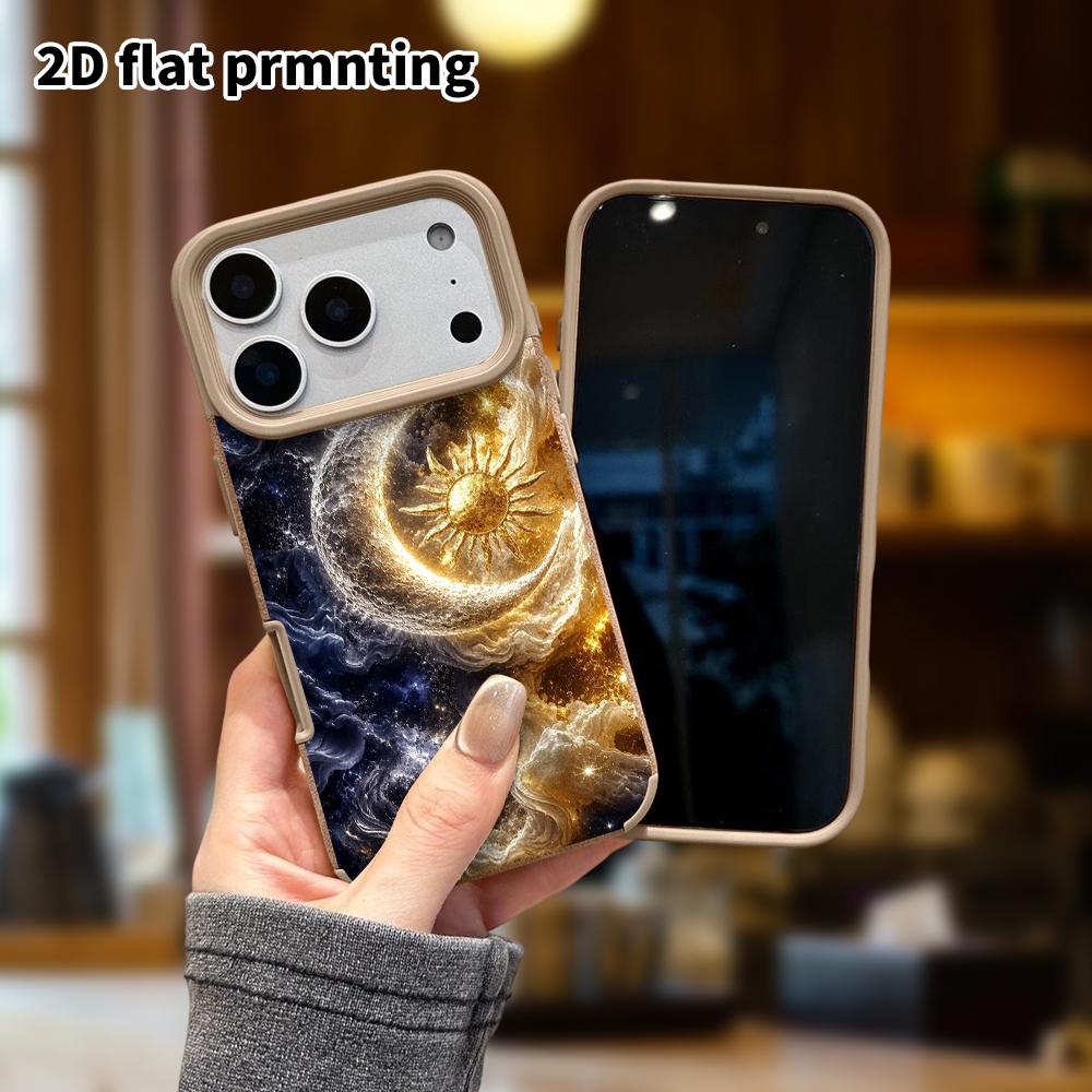 Phone Case: Lambskin 2D Flat Samsung Galaxy A34 A35 M05 M06 S20 S22 S21 FE Plus 5G Protective Case, Cloud Moon Gazing, Christmas and Halloween Gift