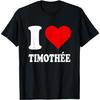 Red Heart I Love Timothée T-Shirt