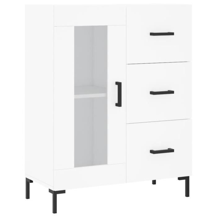 VidaXL Buffet blanc 69,5x34x90 cm bois d'ingénierie 828044