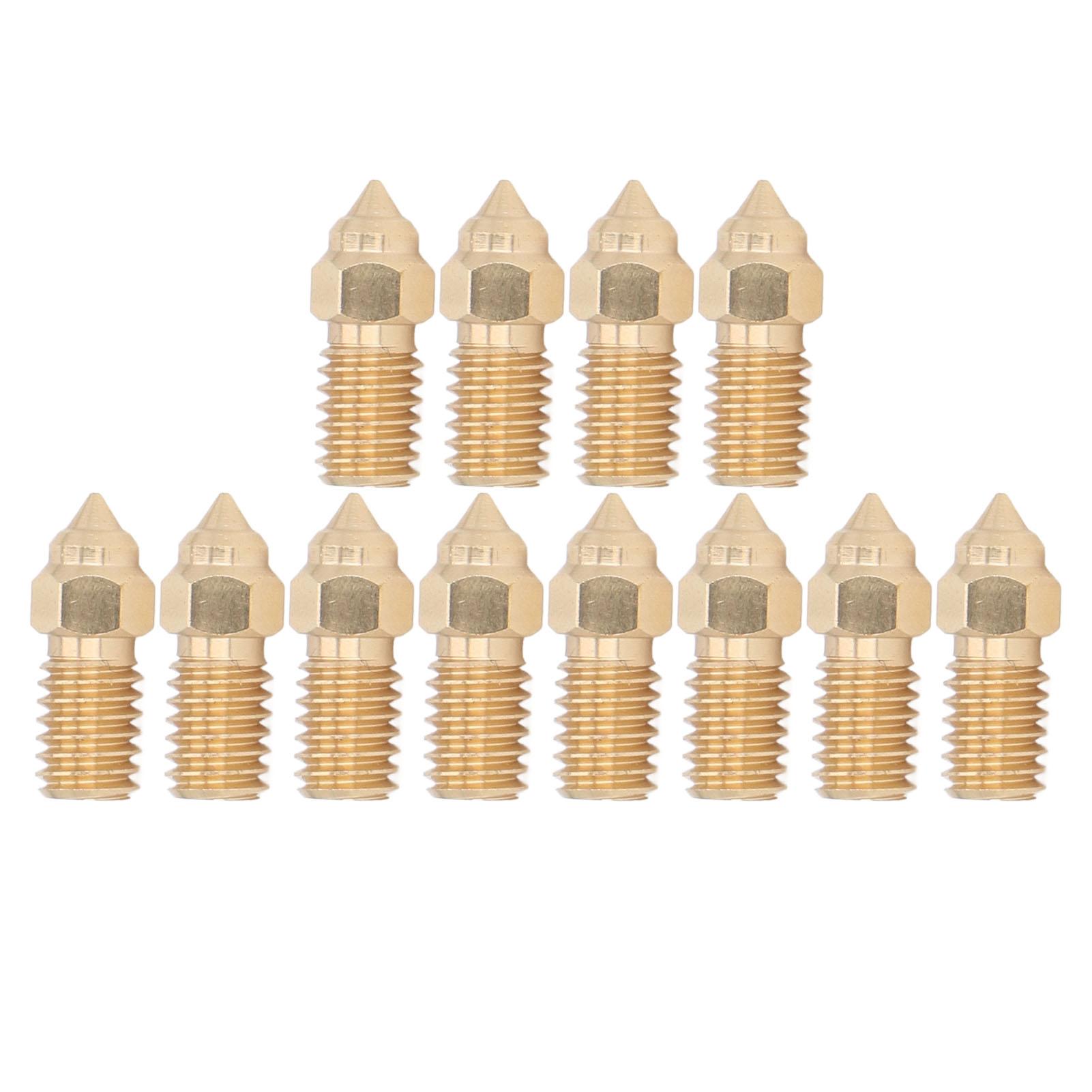 

10 шт. Латунные сопла хотэнда Высокоскоростные 1,750,4 мм для 3D-принтера ENDER 7 Запчасти Аксессуары