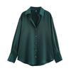 Kaslead New Arrival Women's Fashion Style Fashion Minimalist Silk Satin Textured Shirt 2074580