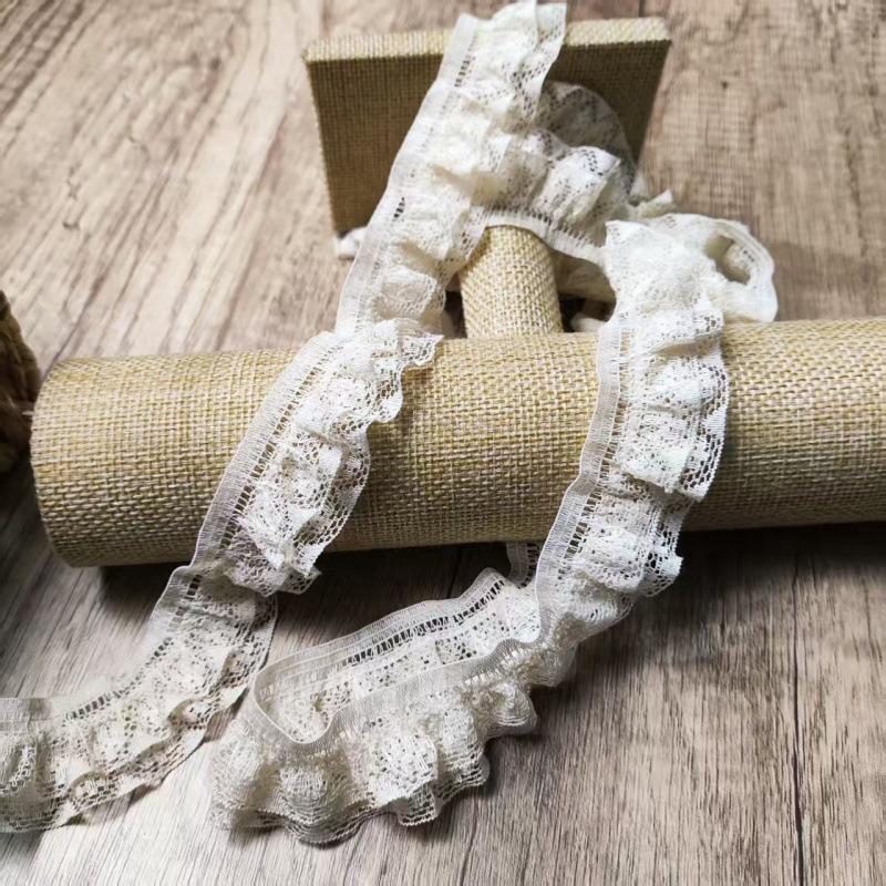 Retro Lace Elastic Cotton Thread for Doll Clothing Embroidery