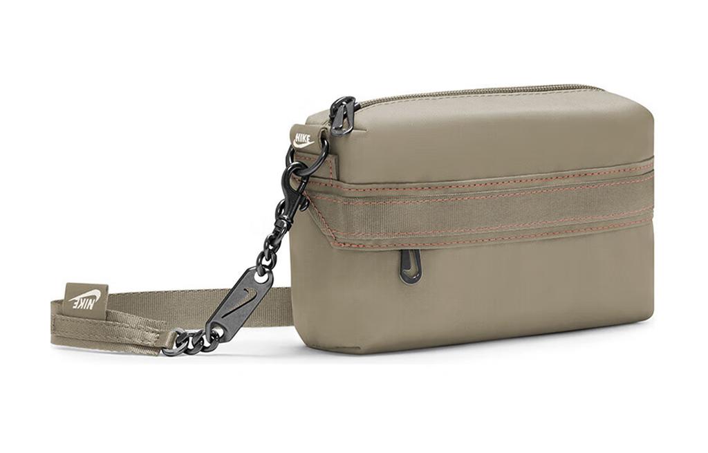 Nike Polyester Shoulder Bag, Crossbody Bag Unisex Olive Green CW9304-276