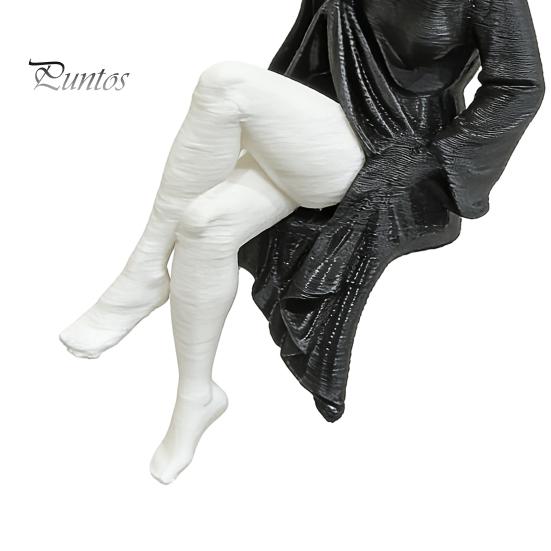 Gesichtslose Figur Ornament Dunkle Gotische Königin Sitzende Statue, 3D Gedruckte Dame Figur in Schwarzem Gewand Kompakte Dekoration für Schreibtisch Regal Dekor,