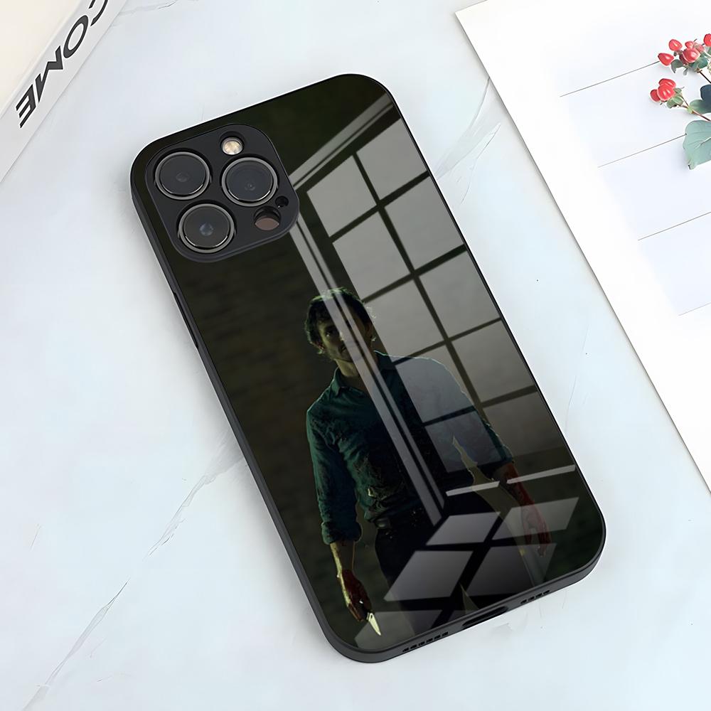 

Чехол для телефона H-Hannibal из сериала Ужасы Для IPhone 17 Pro Max 15 Pro 16 14 Plus 12 13 Mini 11 Pro Ударопрочный Стеклянный Чехол iPhone14 Pro