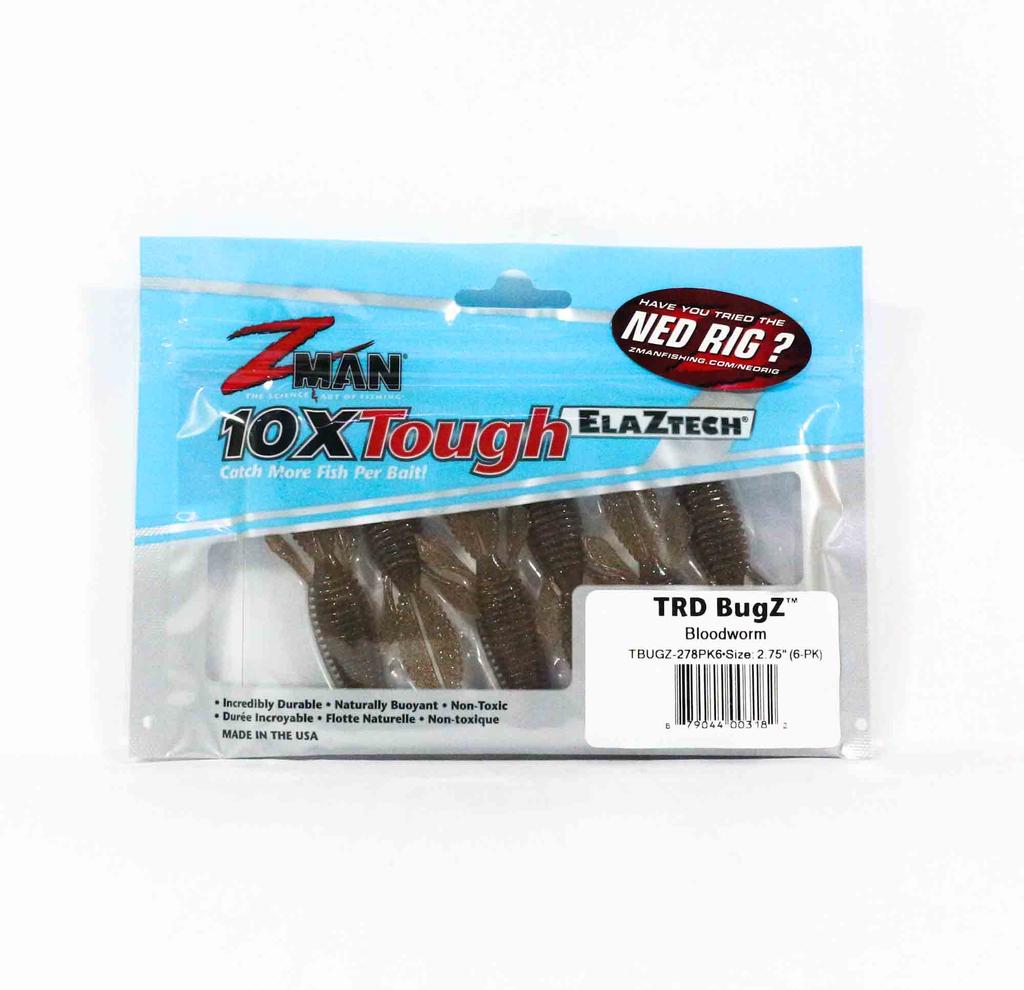 Kaufe Zman Soft Lure TRD Bugz 2,75 Zoll 6/Pack Bloodworm (3182) zum ...