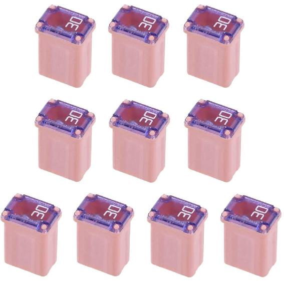 10 Pack 608830 30 Amp Micro Cartridge Fuses Micro Fuse FMM Mcase Micro Female Fuses
